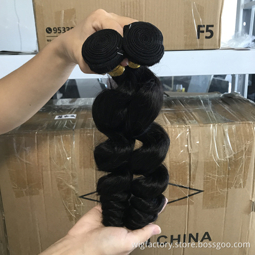 Cheap price can be restyled loose wave human hair, 100 cuticle aligned virgin loose wave hair, human brazillian hair bundles